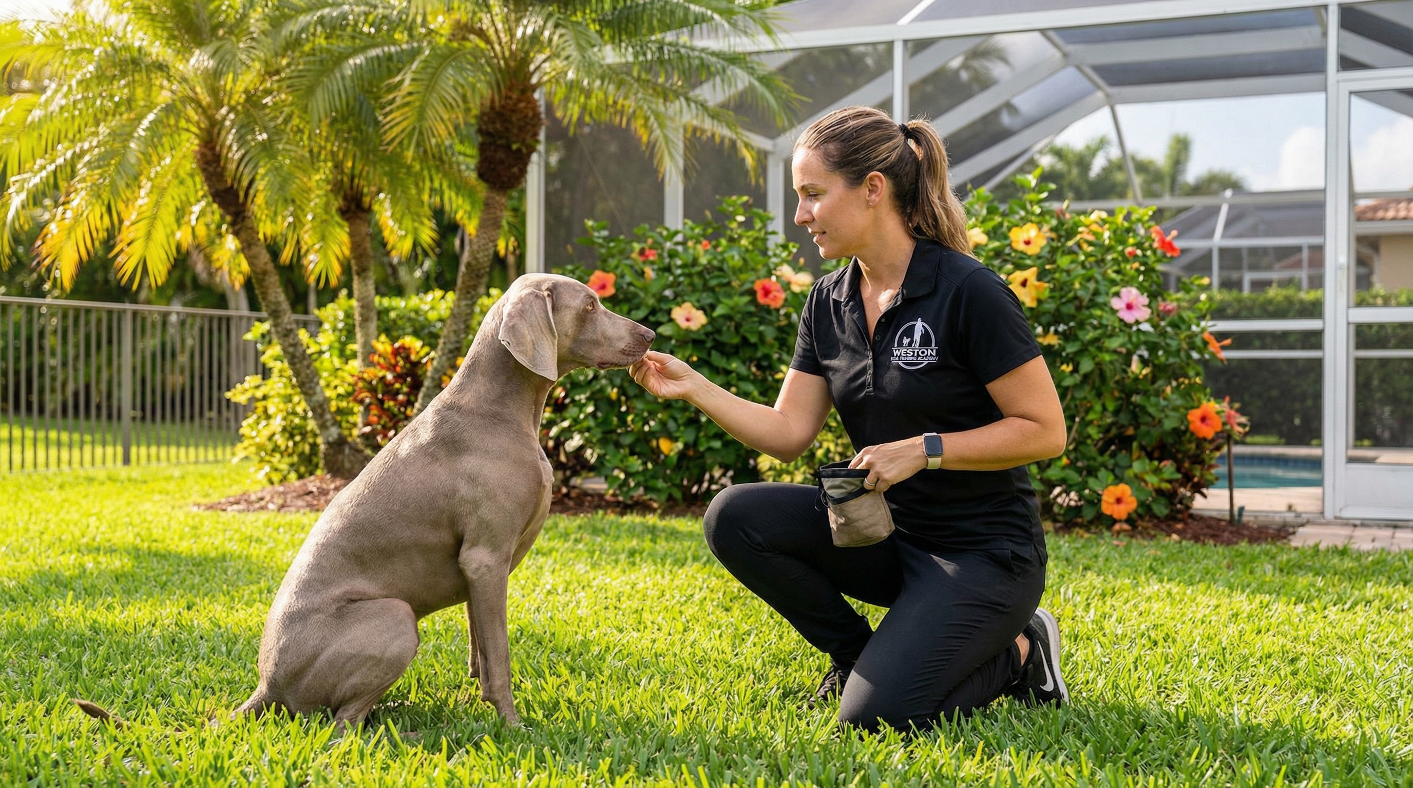Happy dog training in Coconut Creek