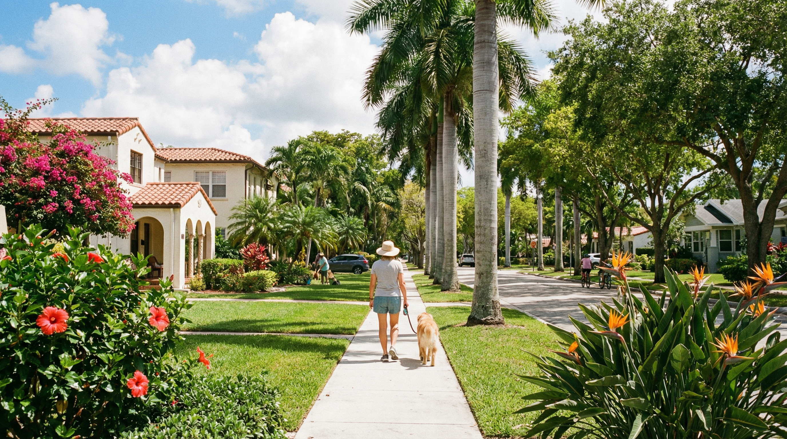 Beautiful neighborhood in Hollywood, FL