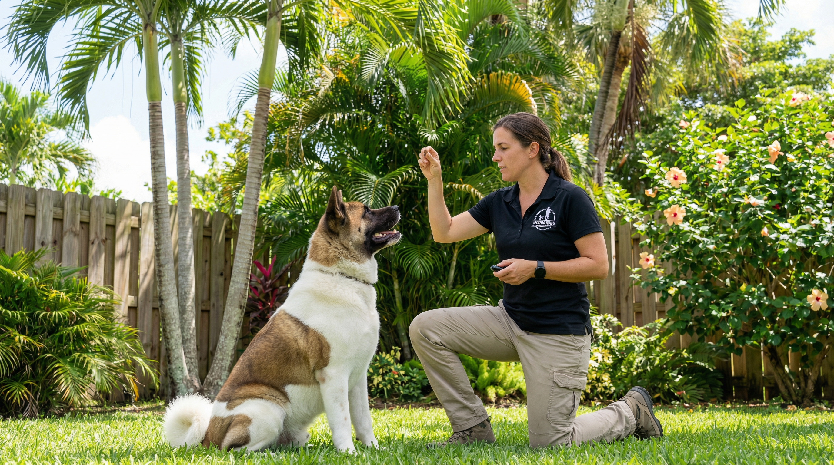 Happy dog training in North Lauderdale