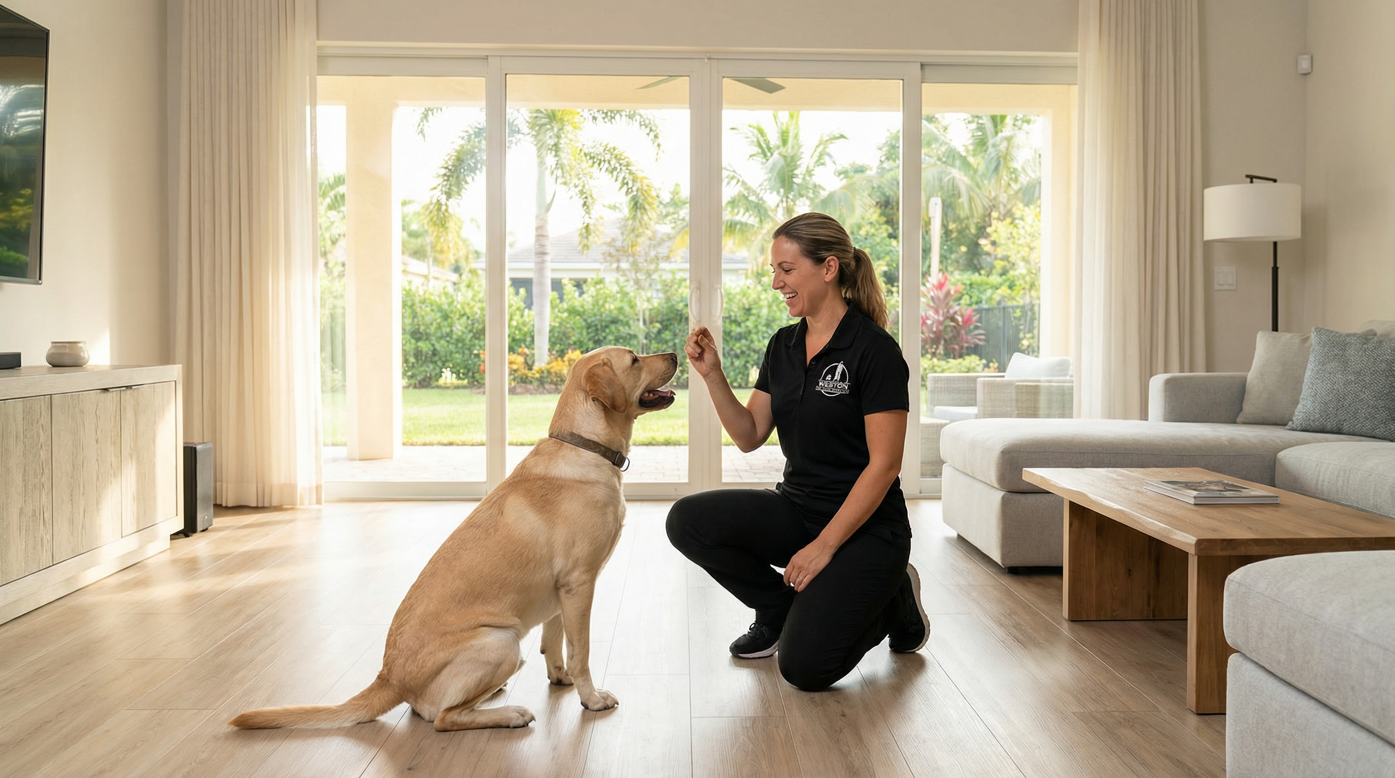 Dog Training Background in Sunrise