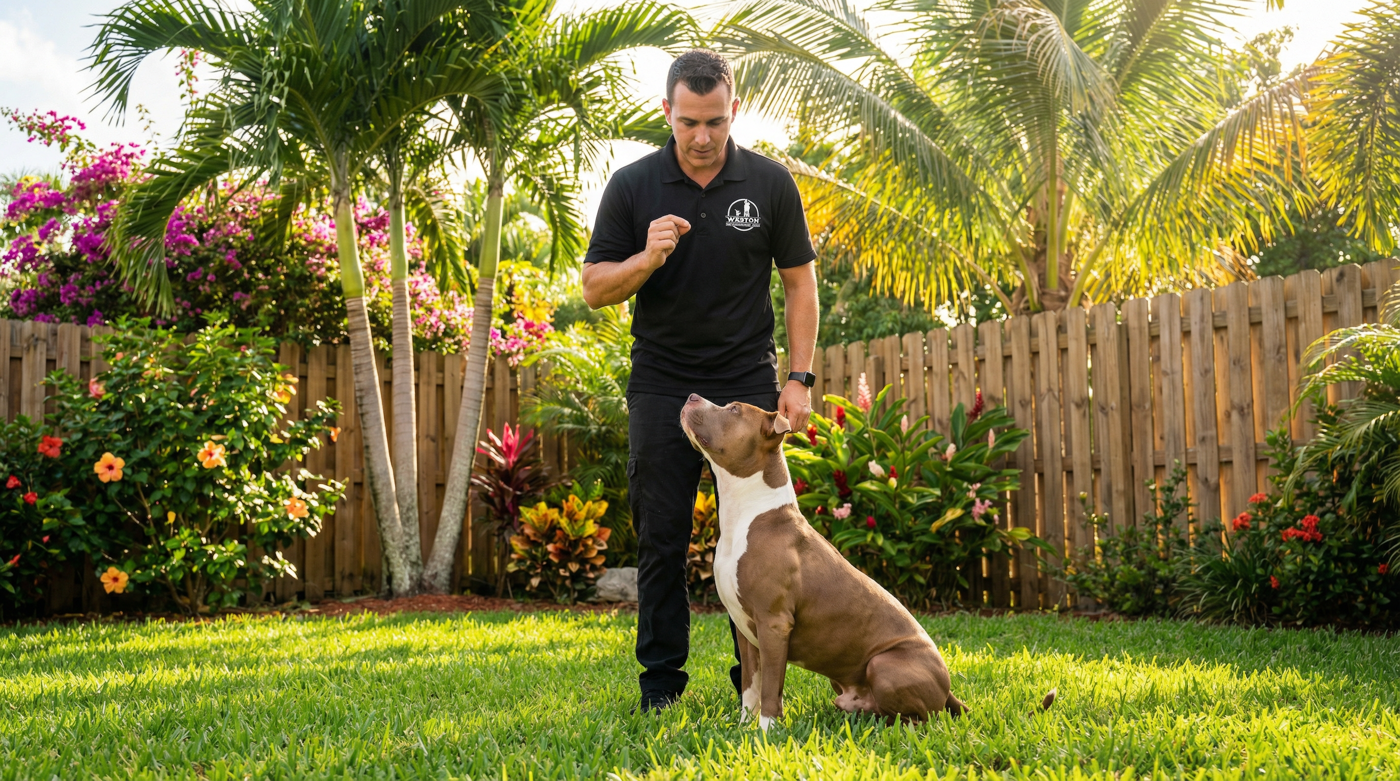 Happy dog training in Tamarac
